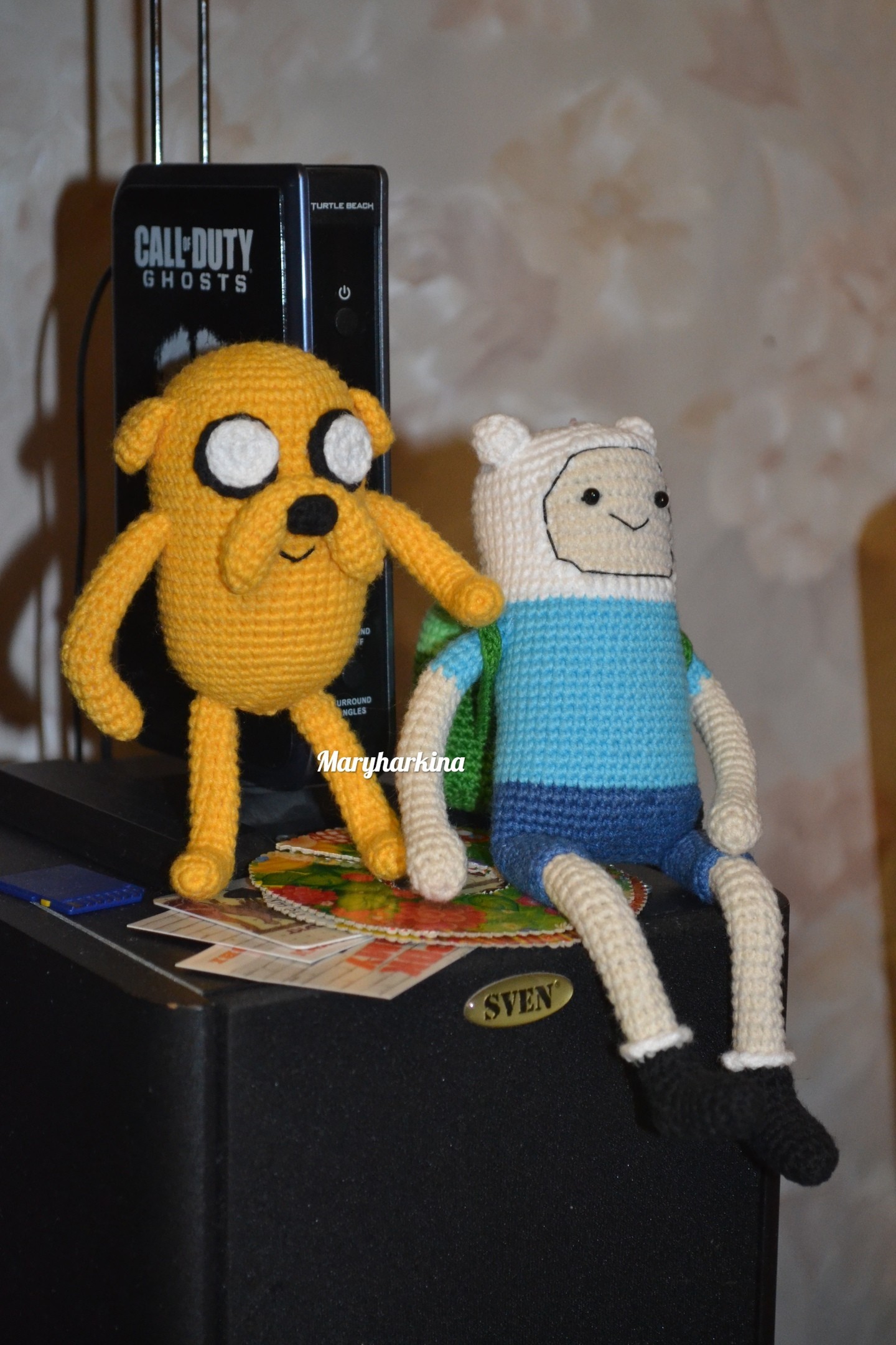 Finn the Kid and Jake - My, Crochet, Finn and Jake, Longpost, Adventure Time