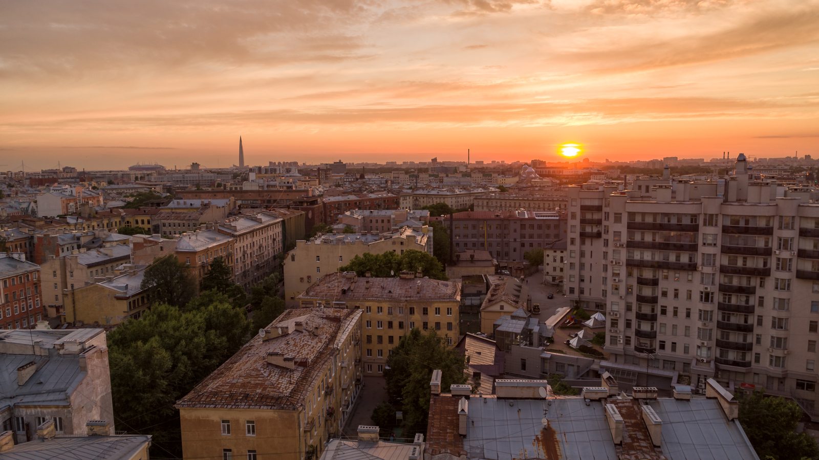 Вчера вечером с Петроградки - Моё, Санкт-Петербург, Закат, Петроградский район, Петроградка