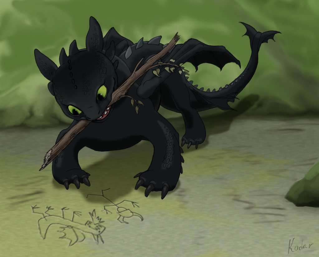 Artist - How to train your dragon, Toothless, Night fury, The Dragon, Artist, Art, Kodardragon