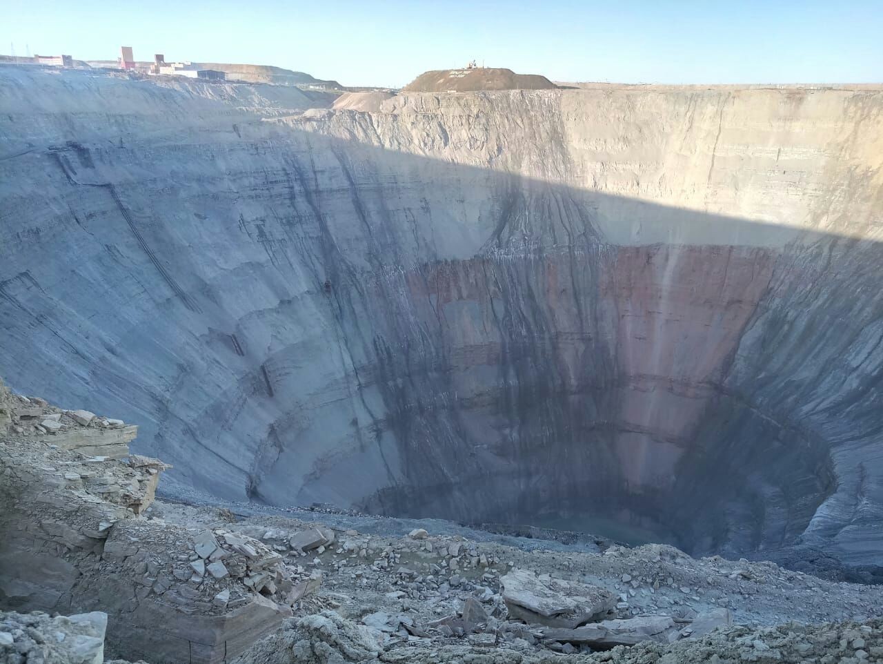 Giant diamond quarry in the city of Mirny - , Wonders of nature, Nature