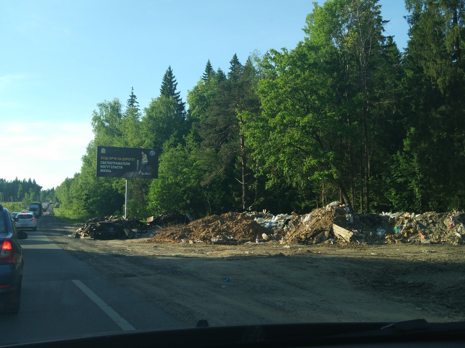 Garbage is growing - My, Pyatnitskoye highway, Garbage, Freaks, Nature, Longpost