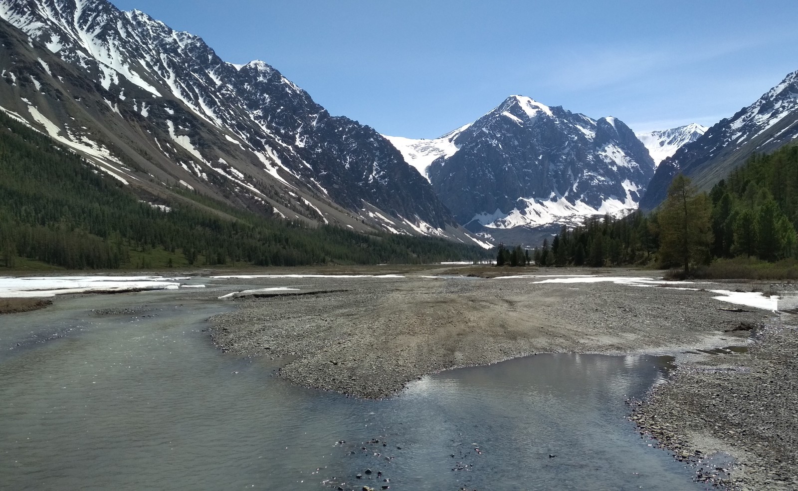 Aktru glaciers, Gorny Altai - My, Mountain Altai, Glacier, Altai Republic