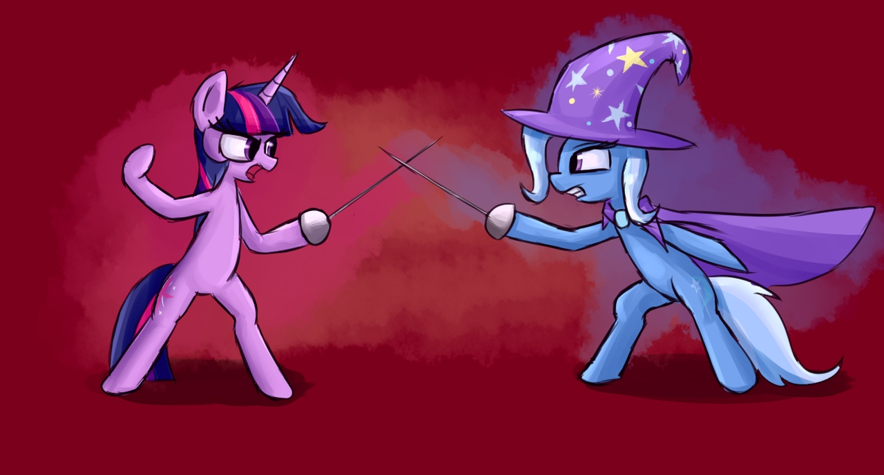 En garde! - My Little Pony, Trixie, Twilight sparkle