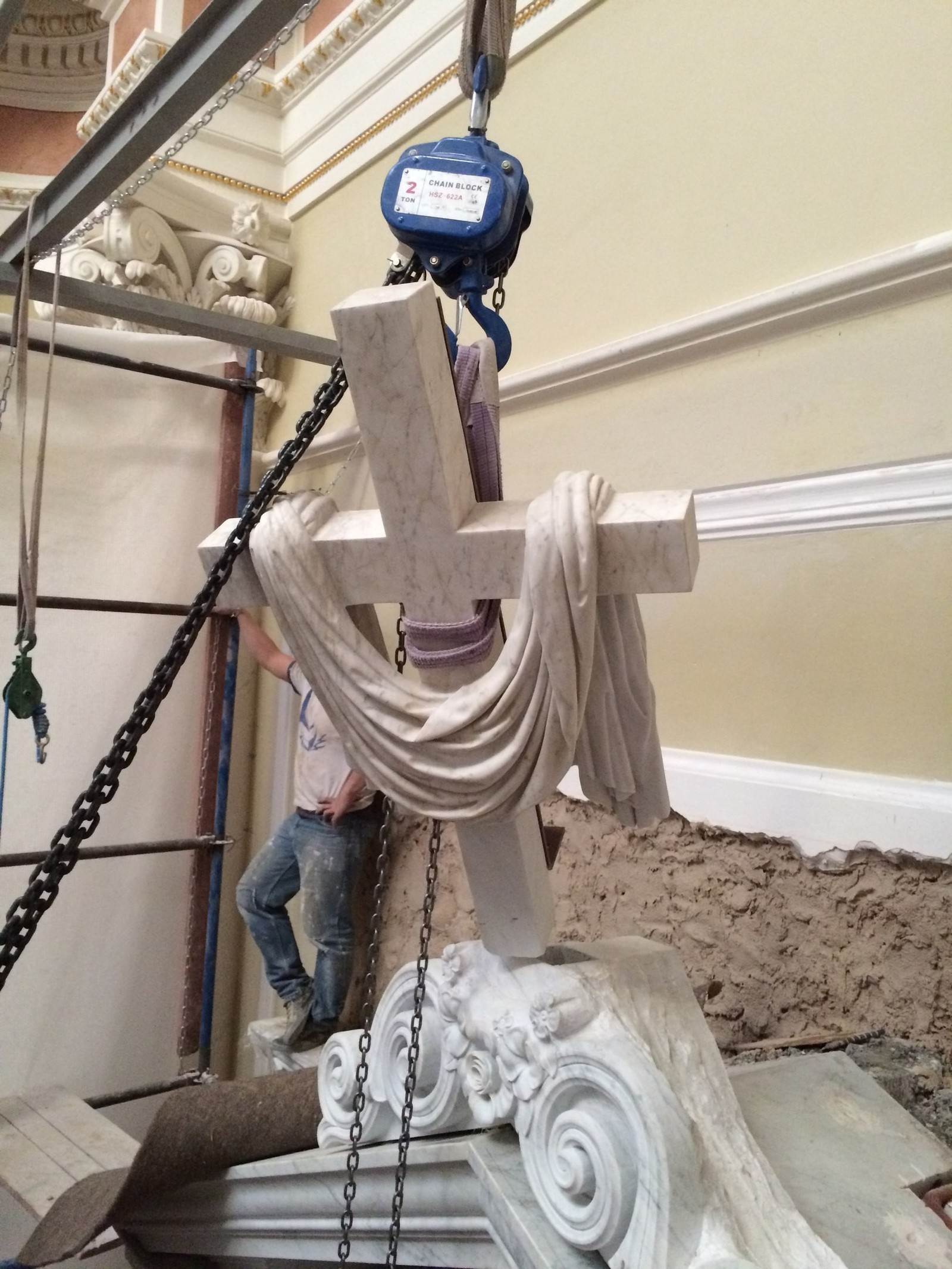 Restoration of the altar cross of the Basilica of St. - My, Stone carving, Marble, Cross, Church, Saint Petersburg, Restoration, Longpost