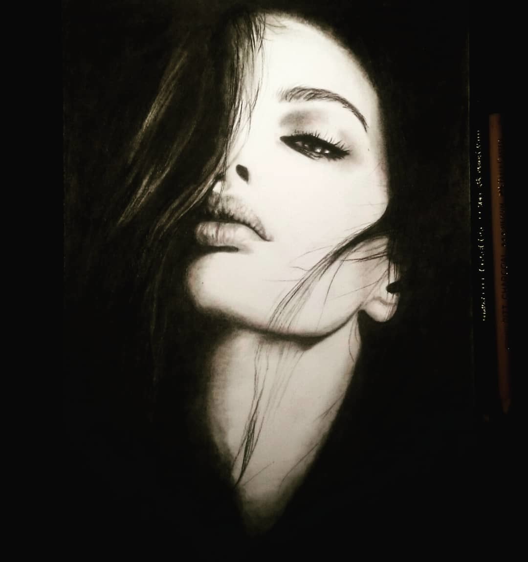 Pencil drawings. And one with oil. Pensils - Charcoal, graphite. - NSFW, My, Art, Pencil drawing, Portrait, Portrait by photo, Coal, Artist, Inspiration, Wish, Longpost