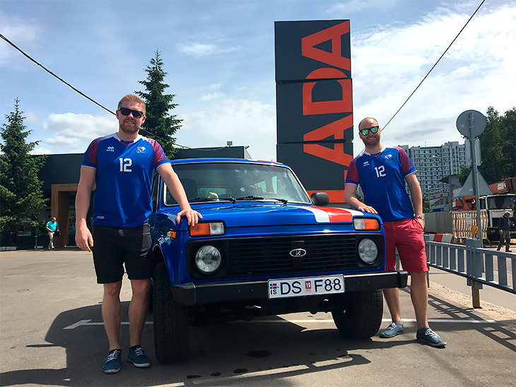 The Icelanders came to Russia on the Niva. - 2018 FIFA World Cup, World championship, Football, Iceland, Road trip, Longpost