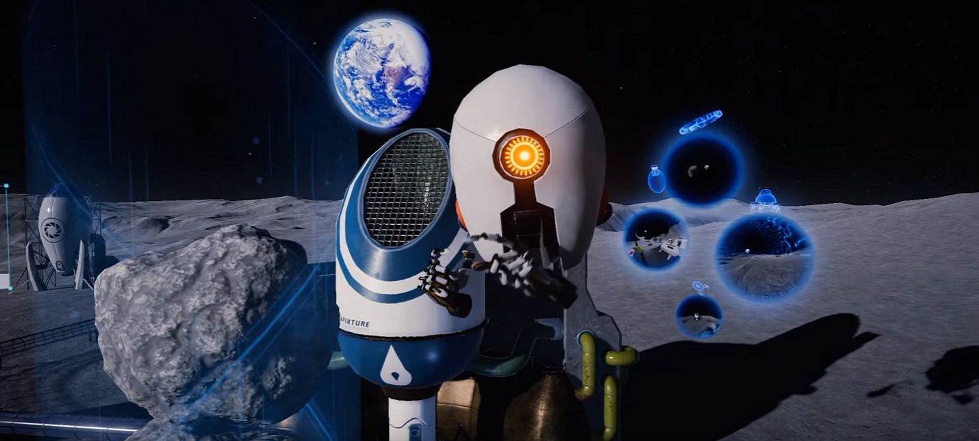 Valve will release a lunar sandbox in Portal for VR - Games, news, Valve, Portal, Virtual world, , Demo, Sandbox, Video, Виртуальная реальность