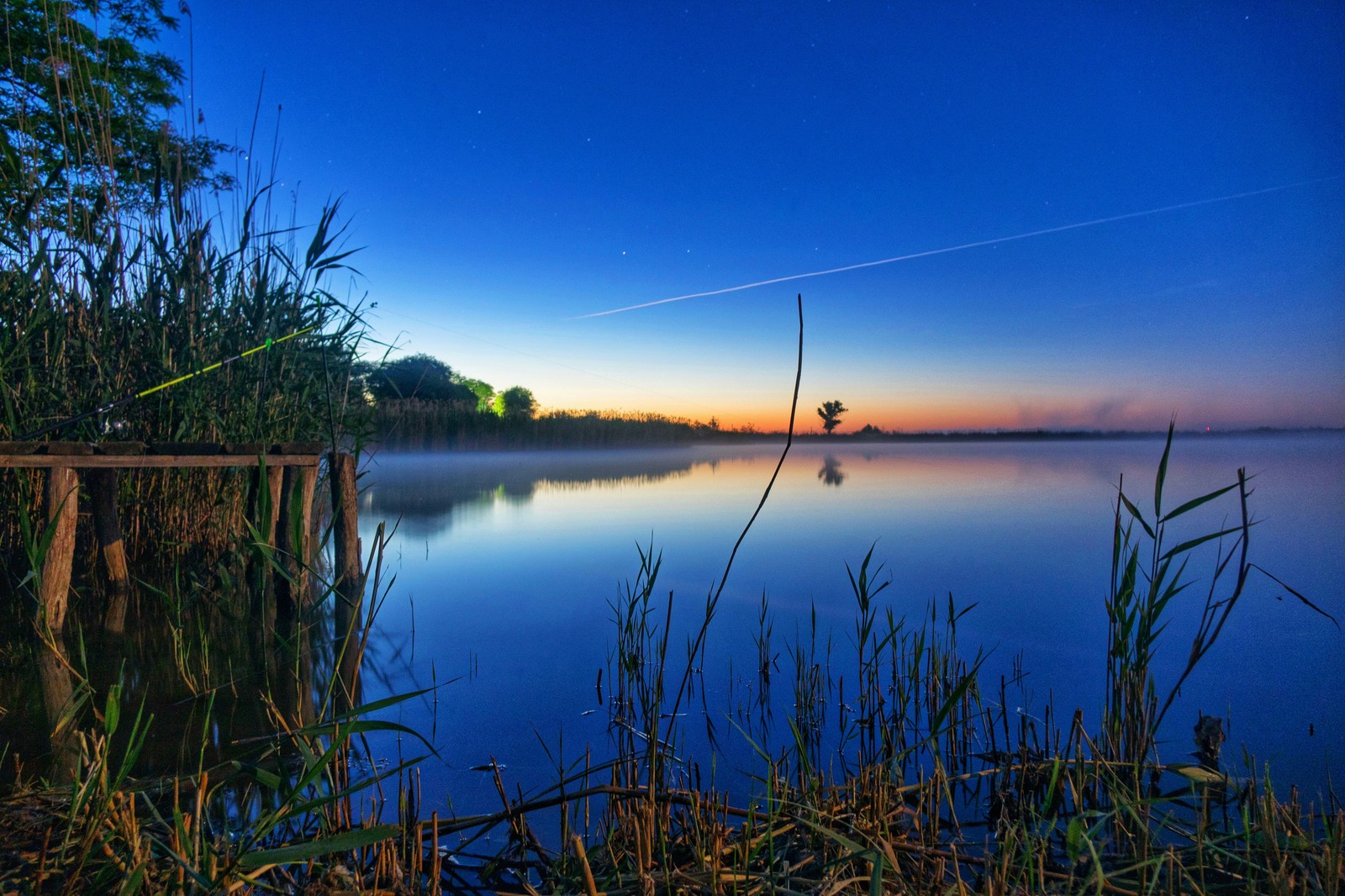 Early morning on the pond - My, dawn, Landscape, Long exposure, Nature