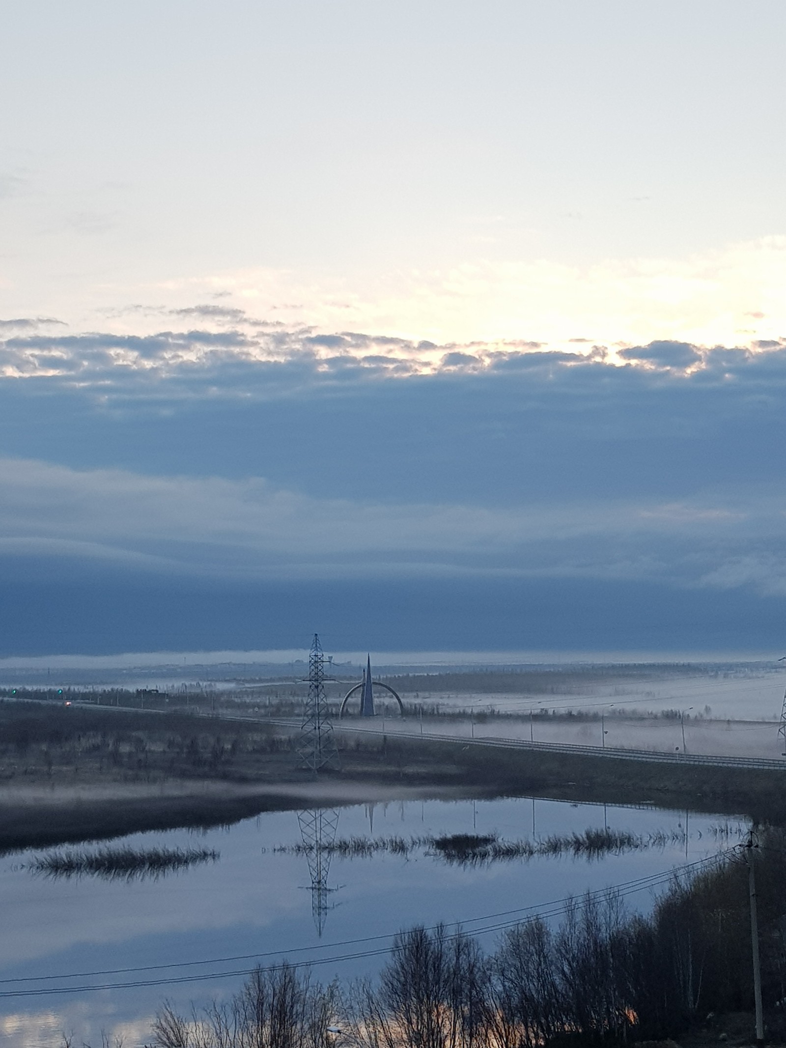 White Nights (21.06.18) - My, Crossing, Salekhard, Labytnangi, White Nights, Yamal, Arctic Circle