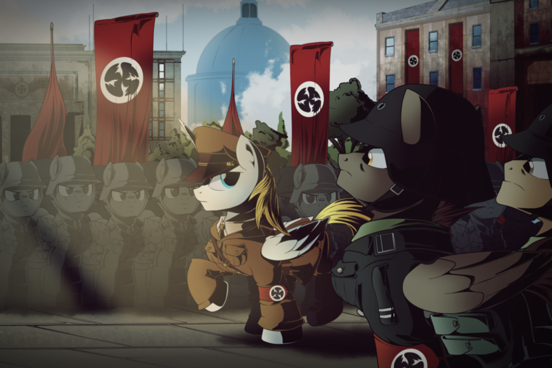 Flugel tragen uns zum Sieg! - My little pony, Original character, Nazi