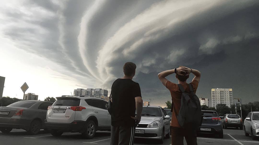 BARNAUL 06/23/18. - Weather, Hurricane, Sky, The clouds, Barnaul