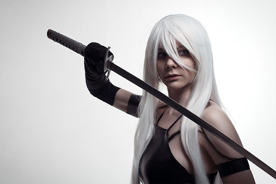 Alexandra Reil aka Reilin cosplay - The photo, Girls, Cosplay, Longpost, NIER Automata, Yorha unit No 2 type B, Final Fantasy, Lightning farron