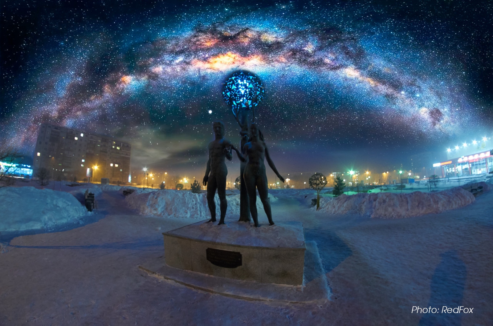 If we lived closer to the center of the galaxy - My, Space, Photoshop master, Prokopyevsk