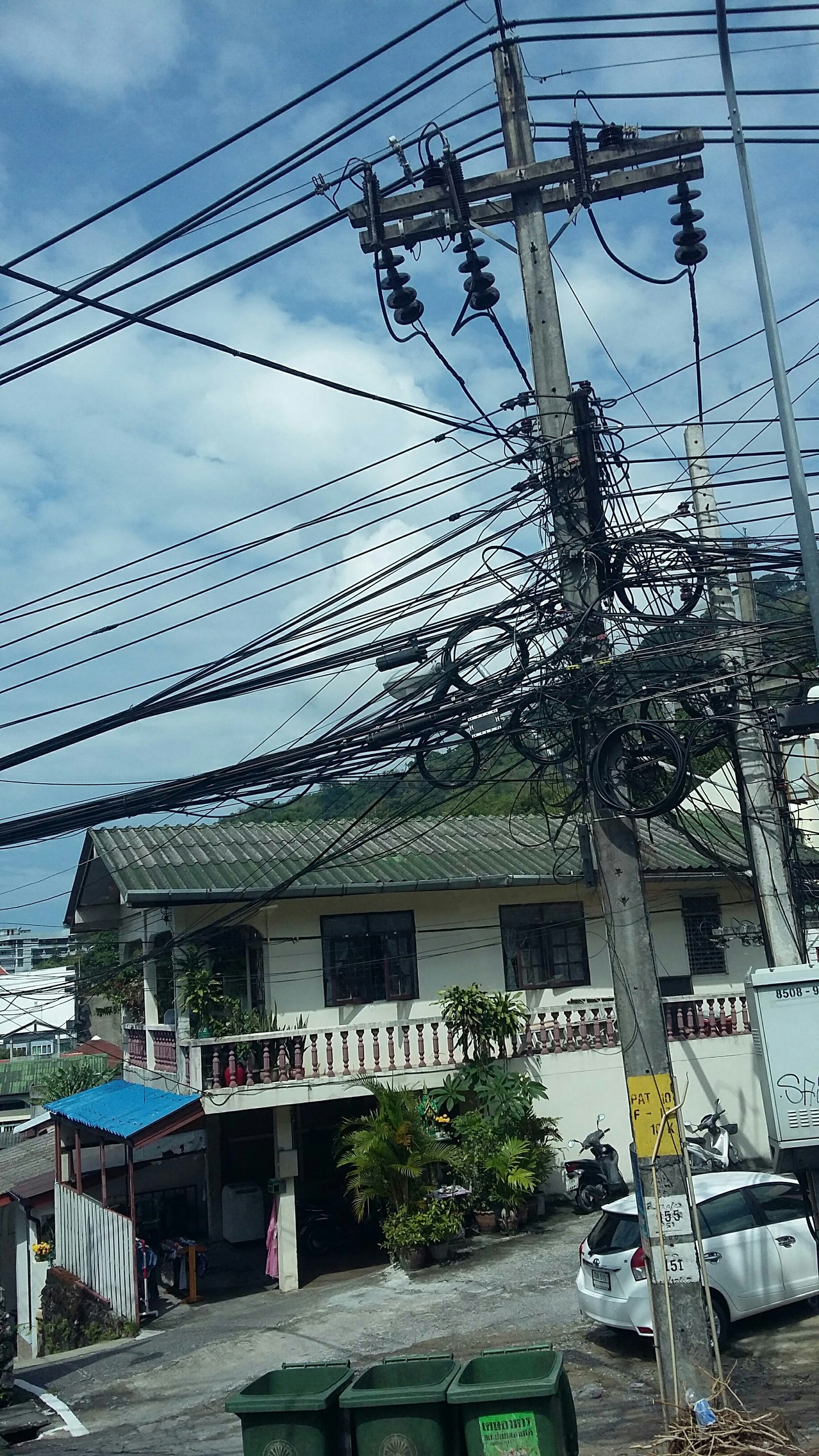 Communications in Thailand - My, Thailand, Broken wire, Hell, Repairmen