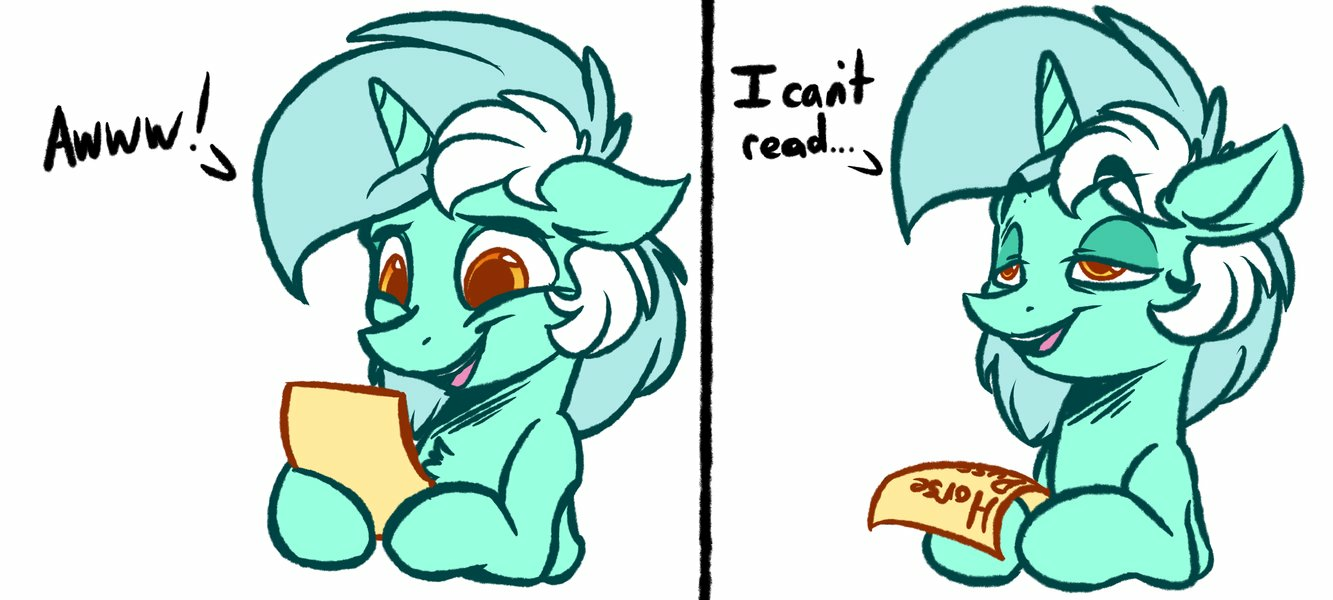 Wow, a letter! - Lyra heartstrings, My little pony, Witchtaunter