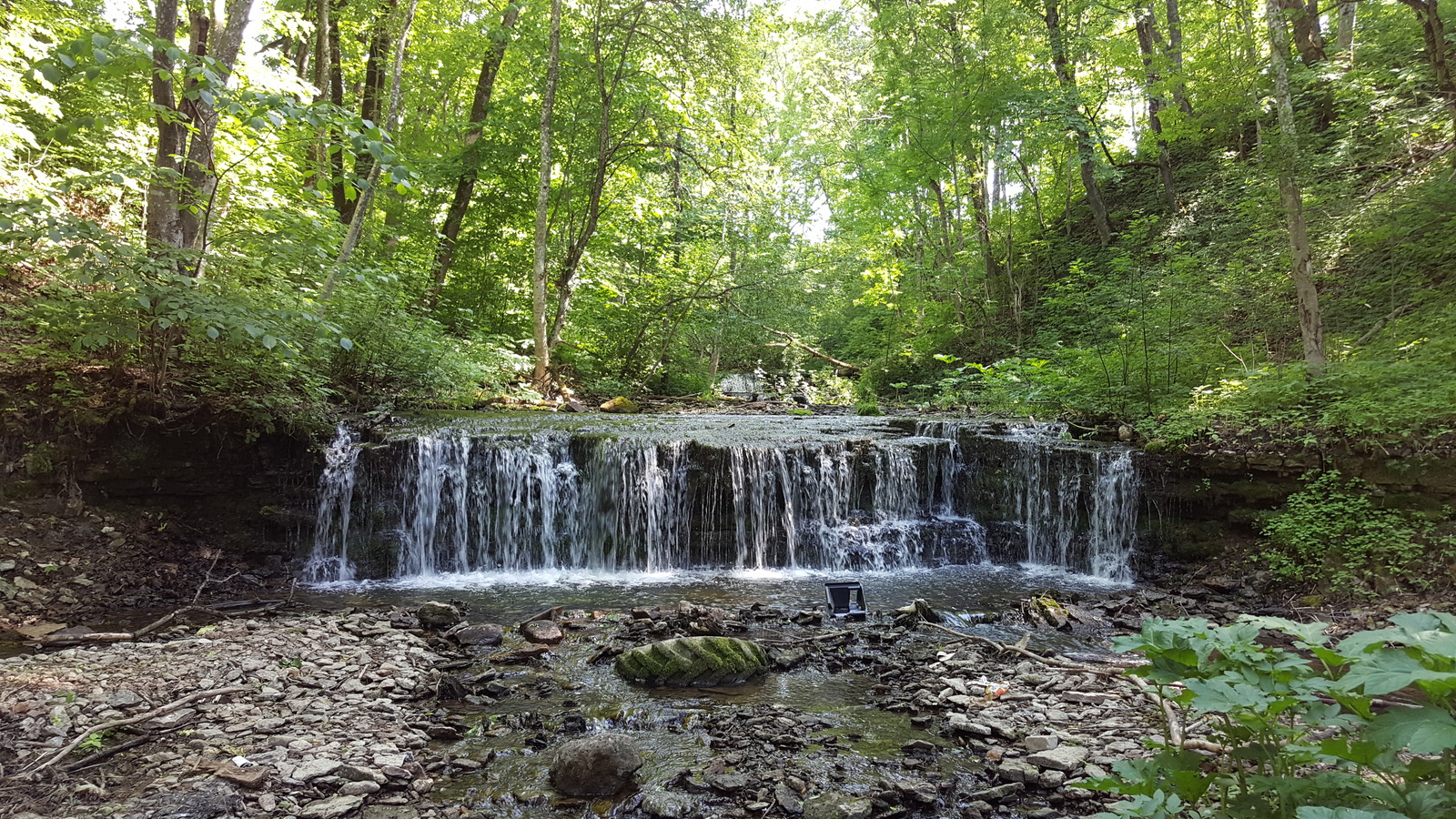 Waterfalls. Koporye. - My, Waterfall, Leningrad region, Koporye, Samsung Galaxy S6 Edge, Nature, Without processing, The photo, Longpost