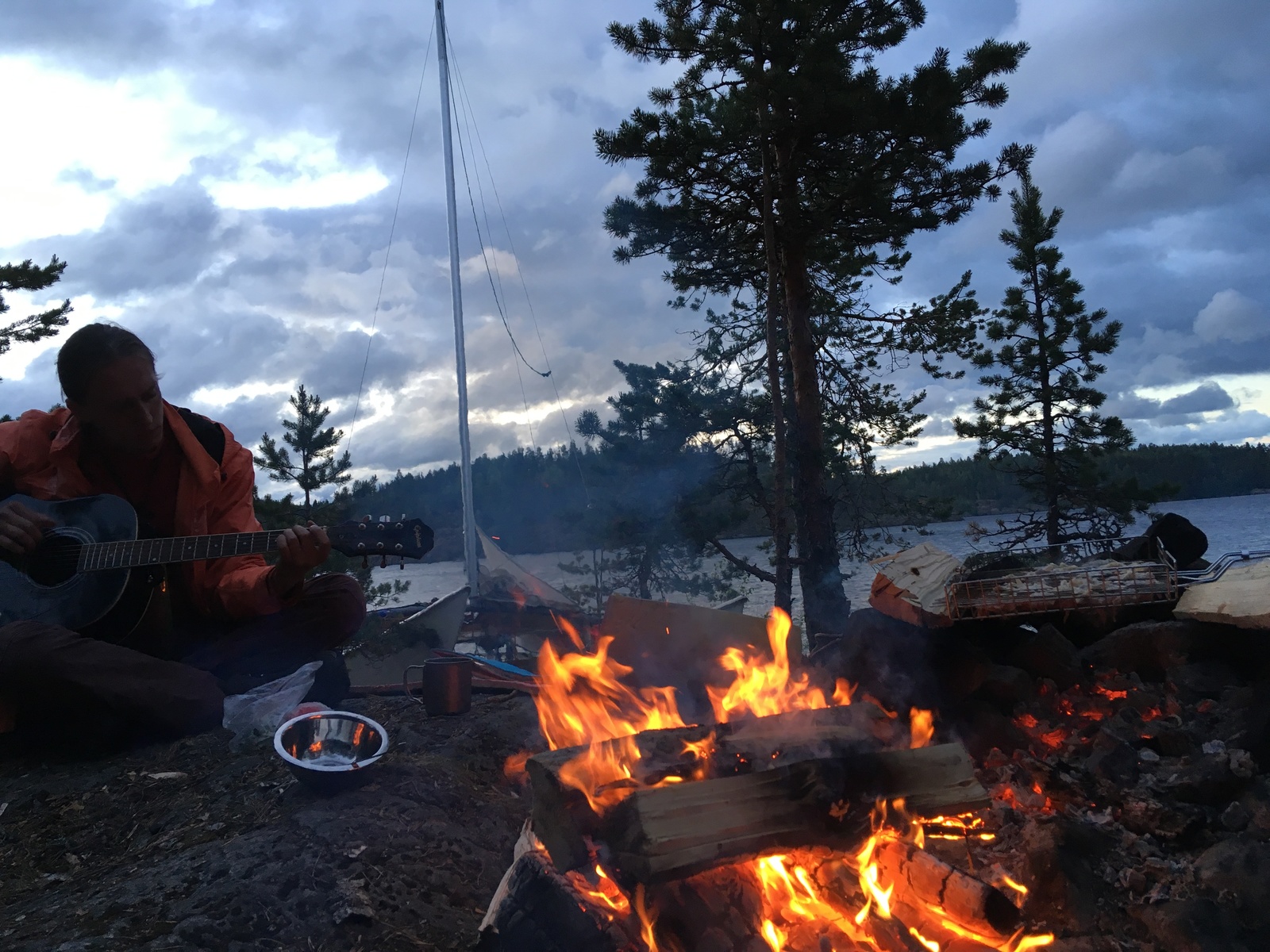 Ladoga. - My, Highline, Sleckline, Ladoga, Catamaran, Longpost, Tourism