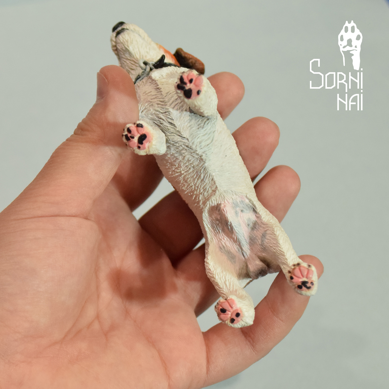 Figurine Jack Russell Terrier made of polymer clay - My, Polymer clay, Dog, Plastic, Needlework with process, Longpost