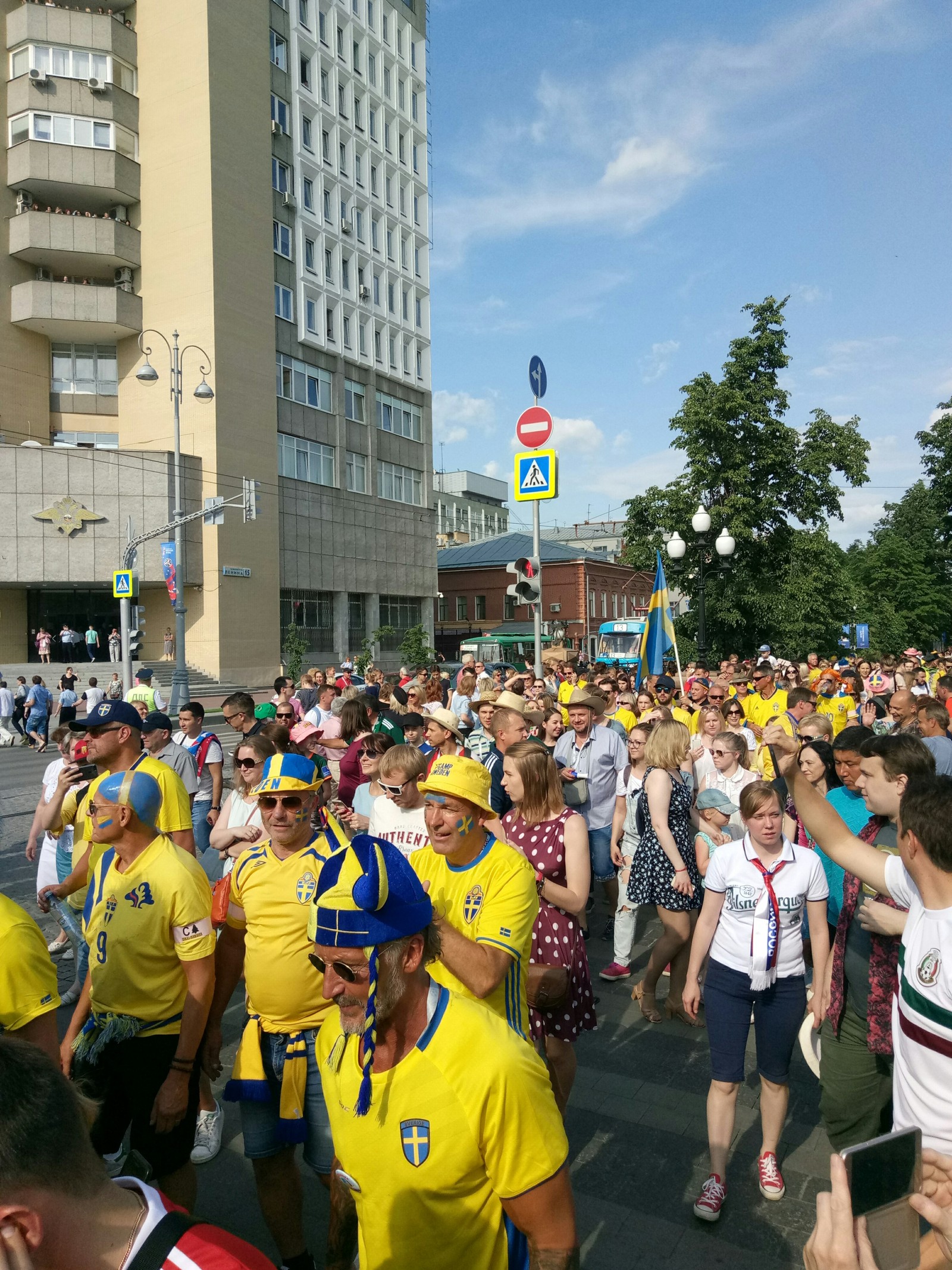 Sweden-Mexico. - My, Football, Yekaterinburg, Болельщики, Longpost