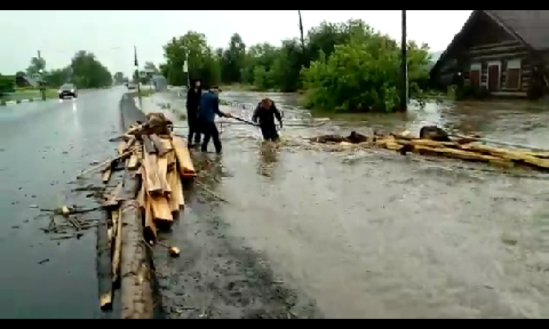 Consequence of a downpour in the Perm Territory - Perm Territory, Shower, Потоп