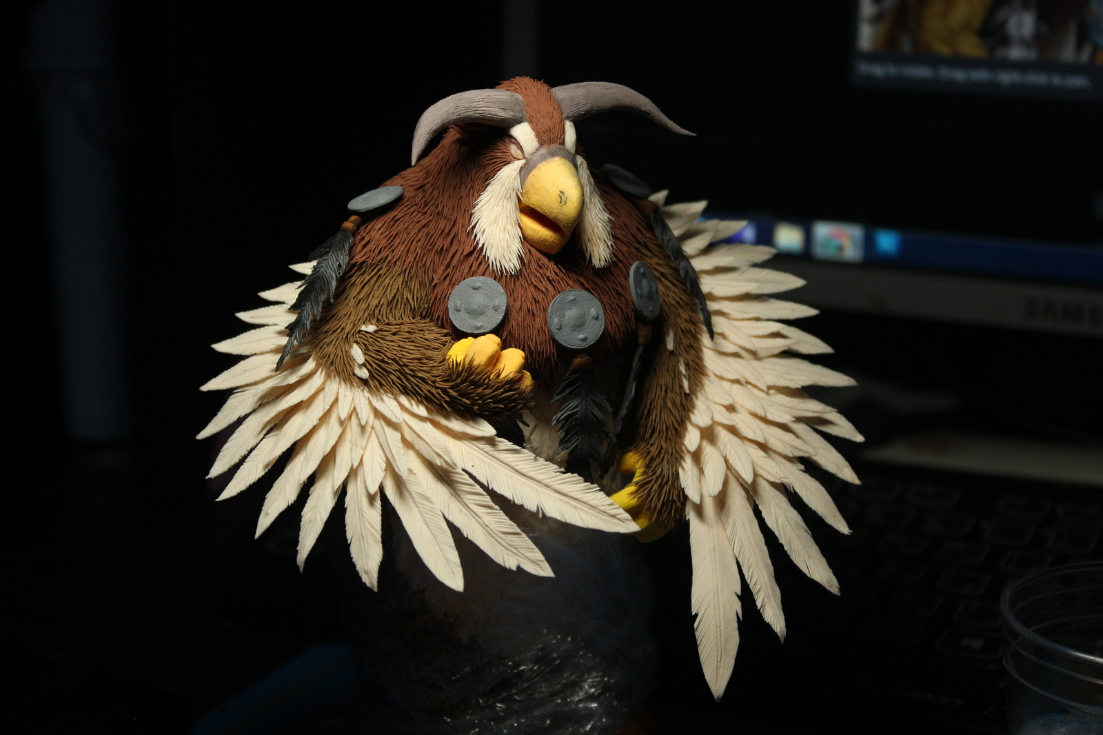 Moonkin/World of Warcraft - Моё, Друид, WOW, World of Warcraft, Фигурка, Ручная работа, Мункин, Warcraft, Длиннопост, Совухи, Фигурки