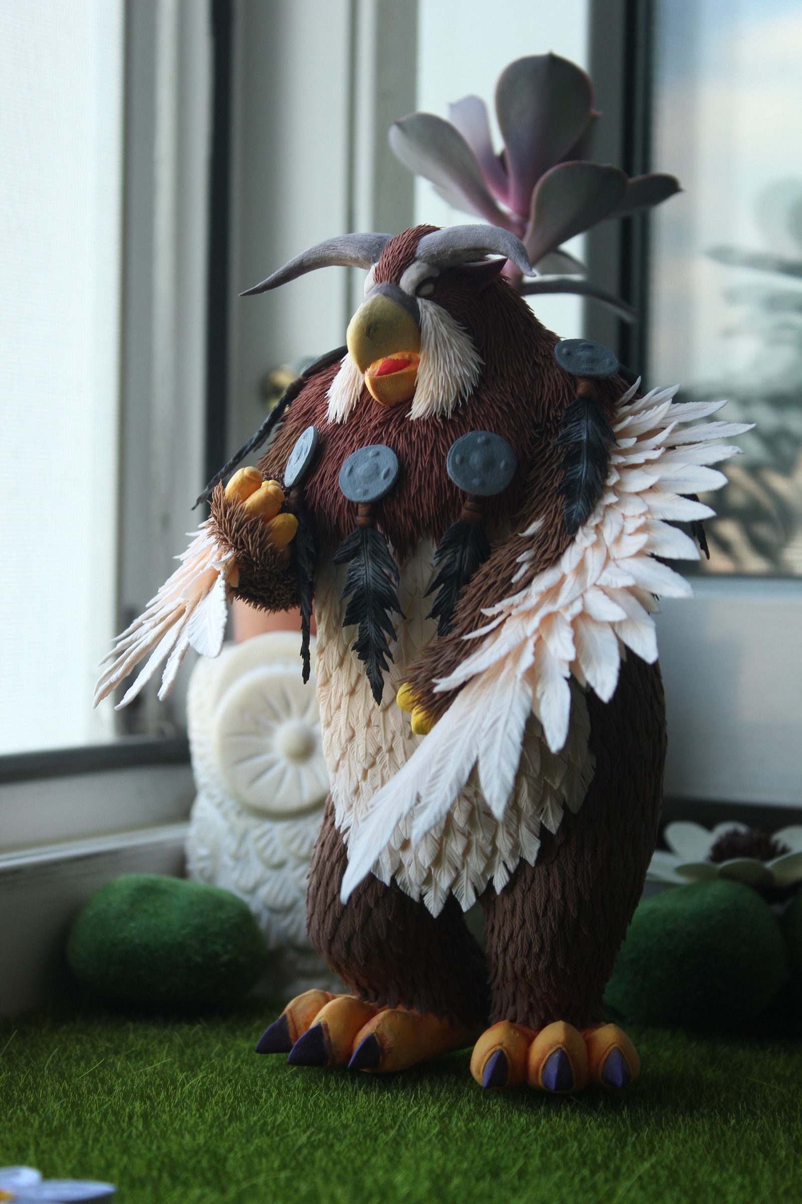 Moonkin/World of Warcraft - Моё, Друид, WOW, World of Warcraft, Фигурка, Ручная работа, Мункин, Warcraft, Длиннопост, Совухи, Фигурки