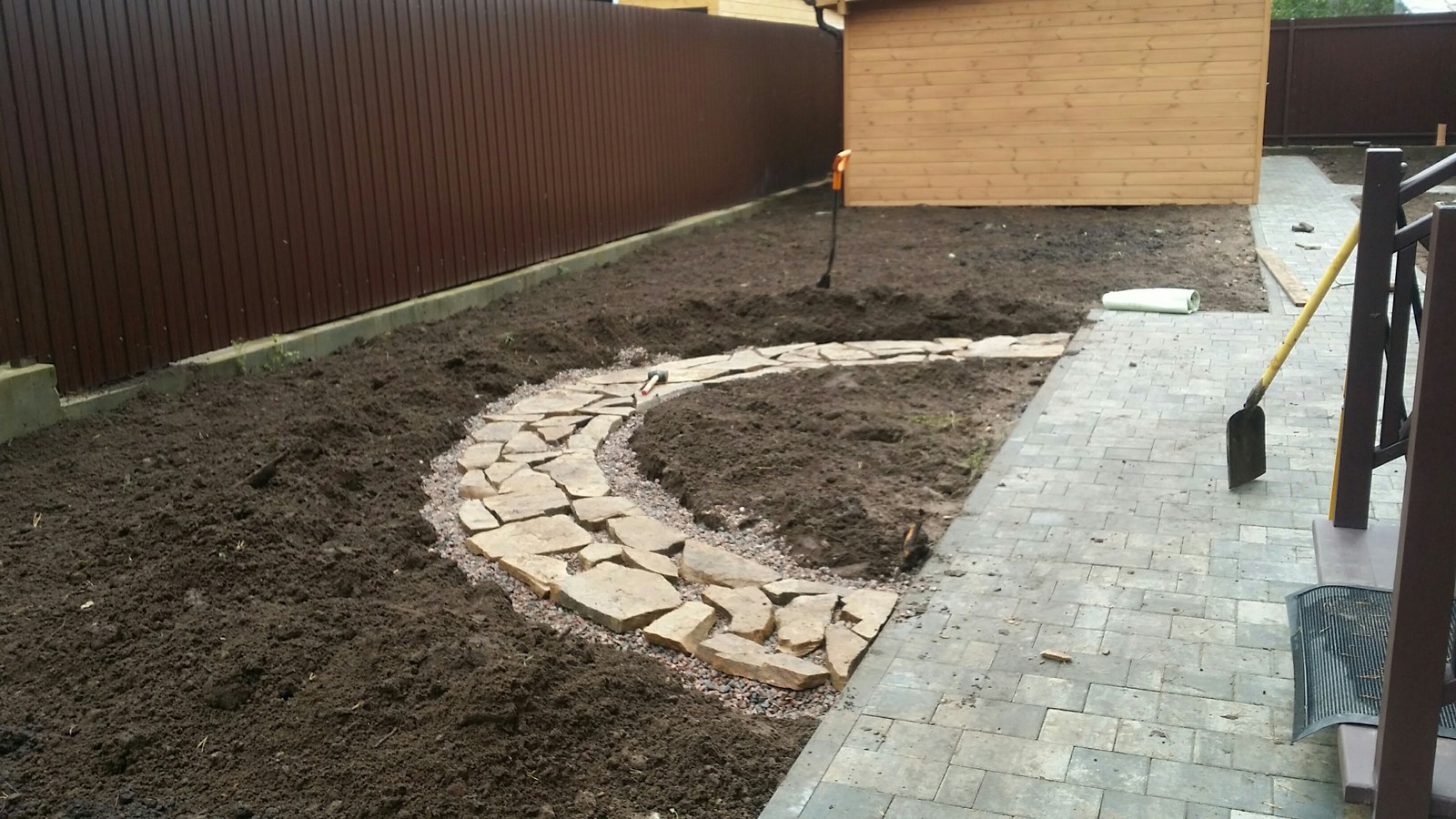 Autumn 2017. Mud. Preparing for the next season - Land, Landscape design, Paving stones, Dacha, Autumn, Saint Petersburg, Longpost