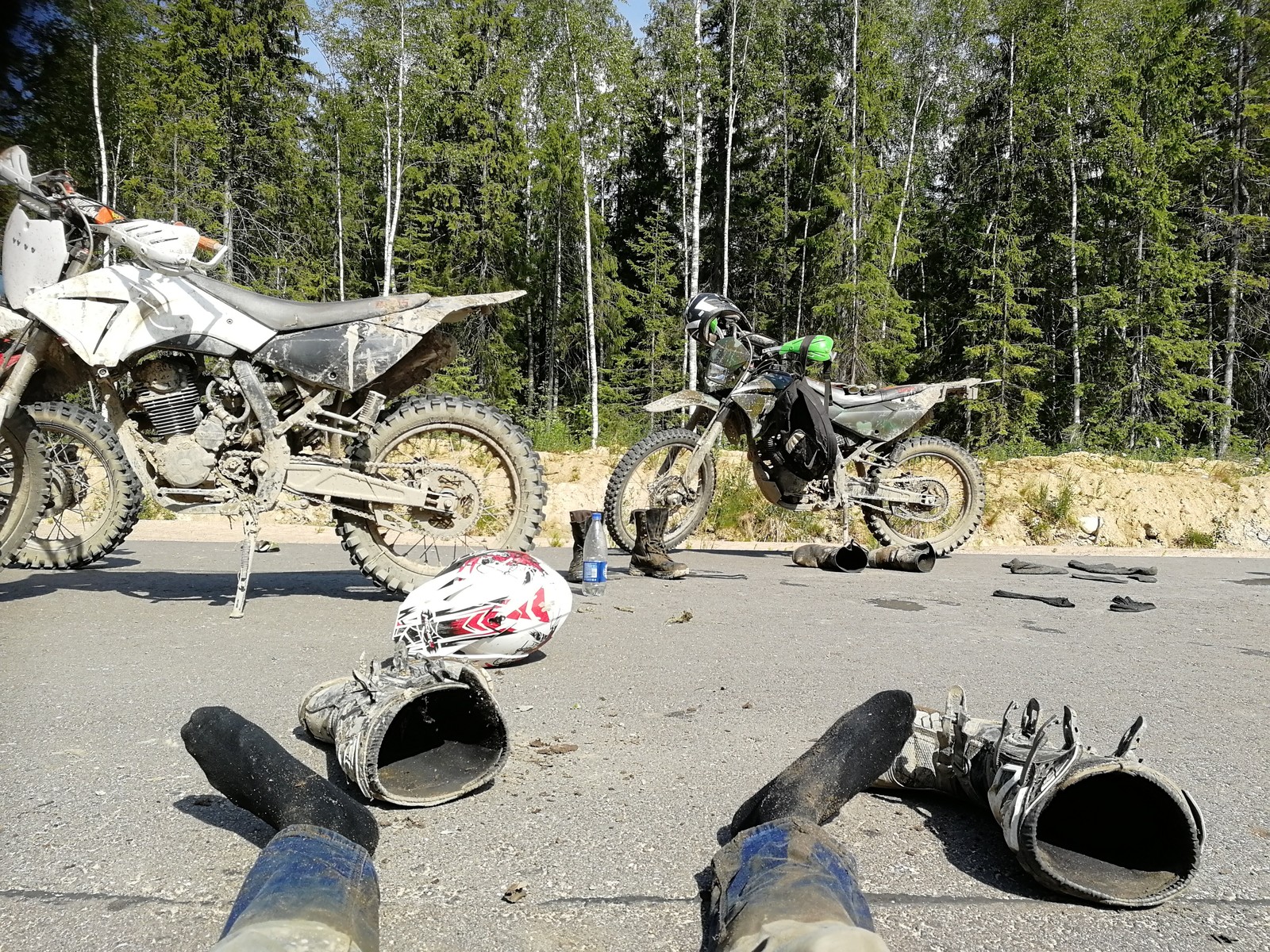 enduro - My, Pokatushki, Moto, Halt