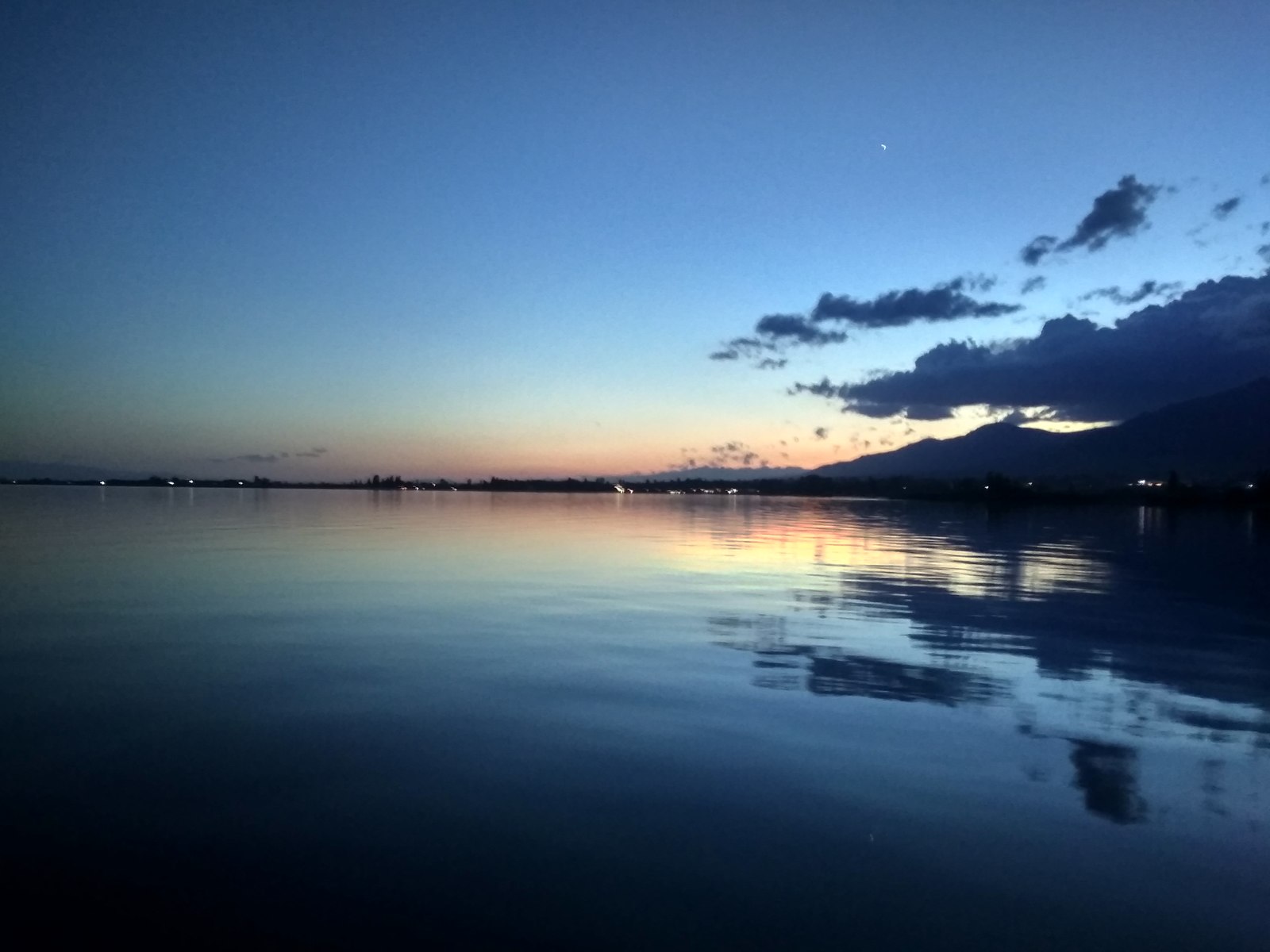 Issyk-Kul in the evening - My, Beautiful, Issyk-Kul, Kyrgyzstan