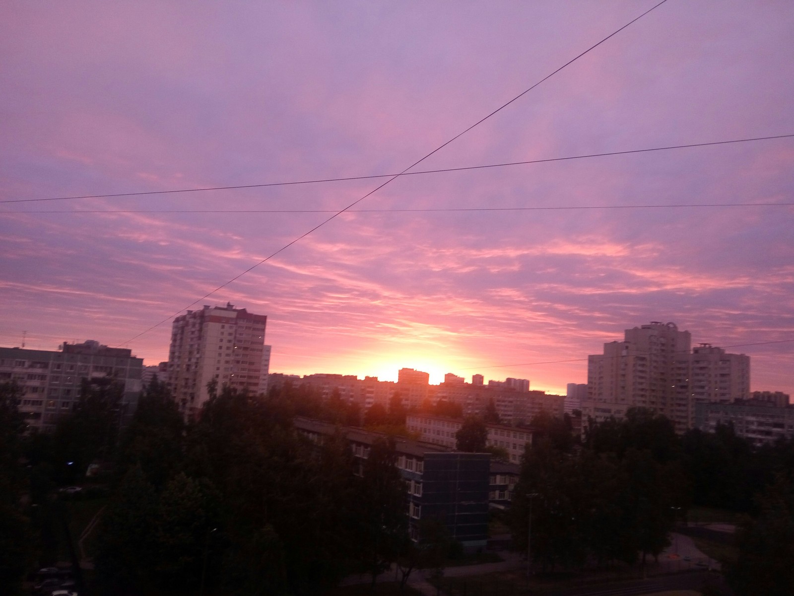 Evening in St. Petersburg - Saint Petersburg, Dormitory area, Longpost