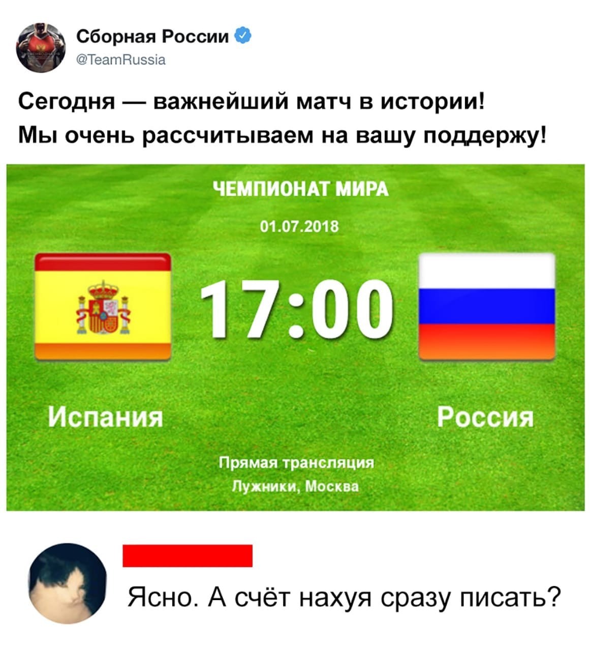 @TeamRussia hints - Football, 2018 FIFA World Cup, Hint, Болельщики