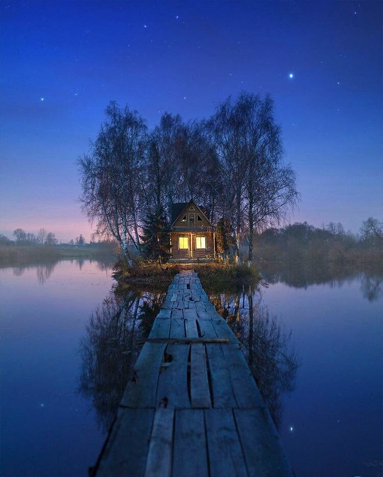 Story - House, Lake, Nature