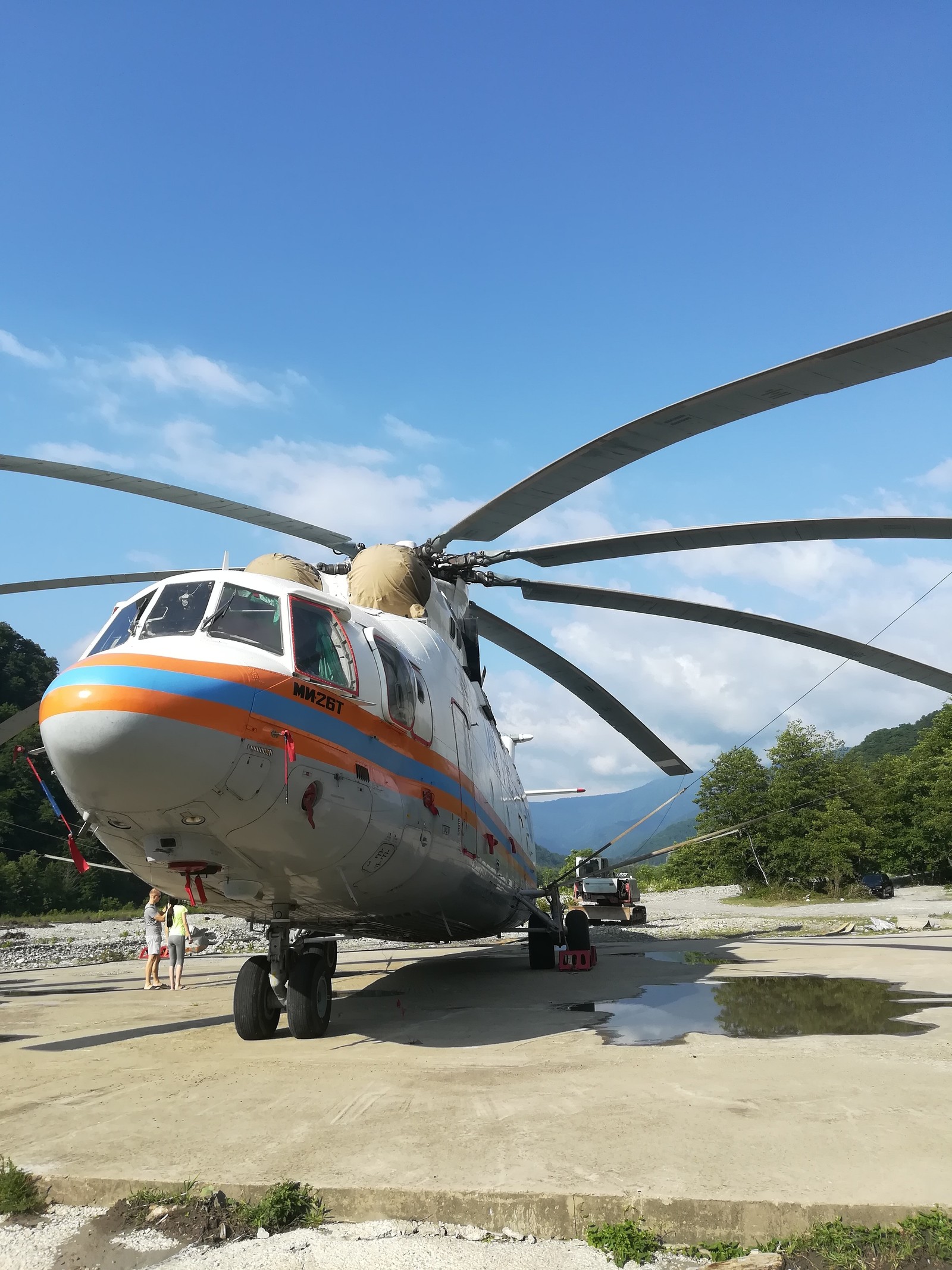 Helicopter Mi-26T RF-32821Vasily Merkulov - My, Ministry of Emergency Situations, Mi-26T, Solokh-Aul, Longpost