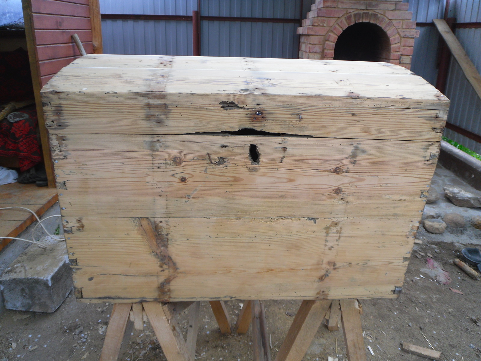 Chest restoration - My, Box, Tree, Old man, With your own hands, , Koufar, , Longpost