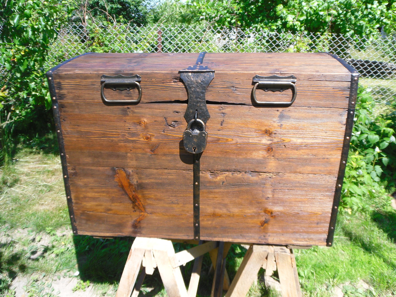 Chest restoration - My, Box, Tree, Old man, With your own hands, , Koufar, , Longpost