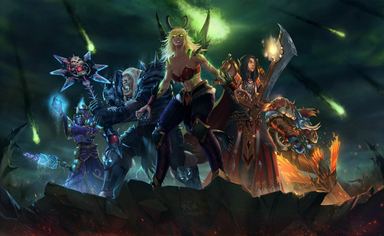 No one can stand against the darkness alone. - Warcraft, World of warcraft, Game art, Blizzard, Horde, Alliance, Longpost