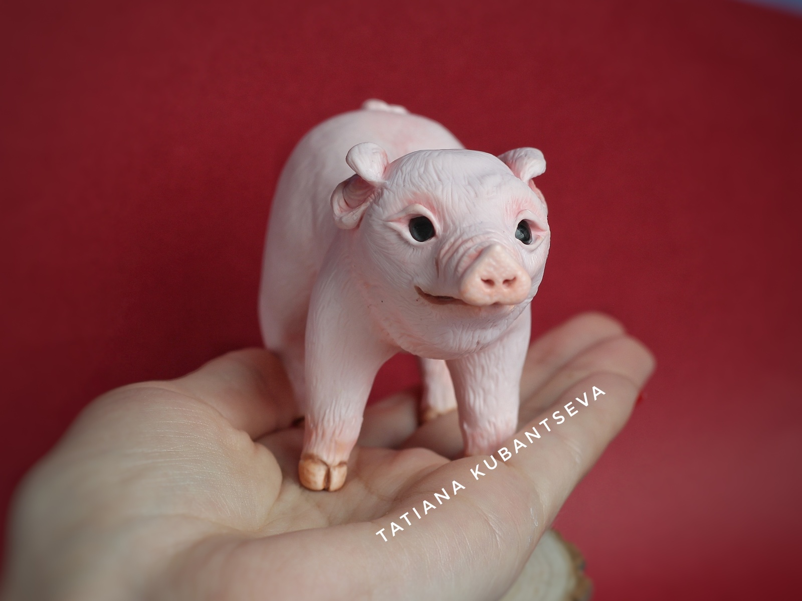 Model of a pig made of polymer clay. - My, Polymer clay, Handmade, Soap, Piglets, Chinese New Year, Longpost