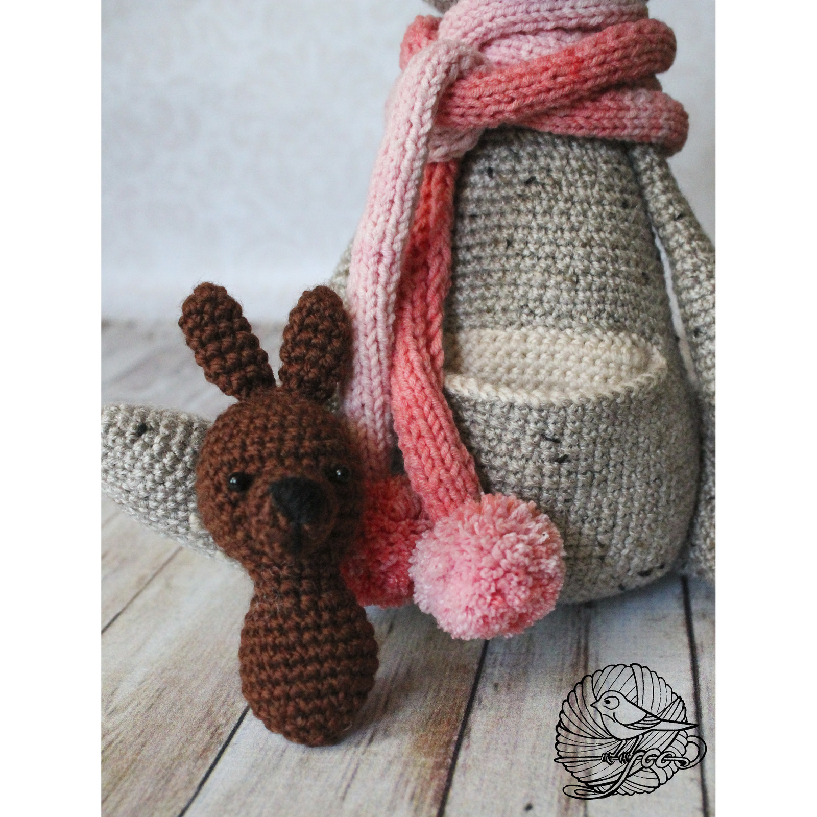 Kangaroo toy. - My, Needlework, Needlework without process, Kangaroo, Soft toy, Crochet, Longpost