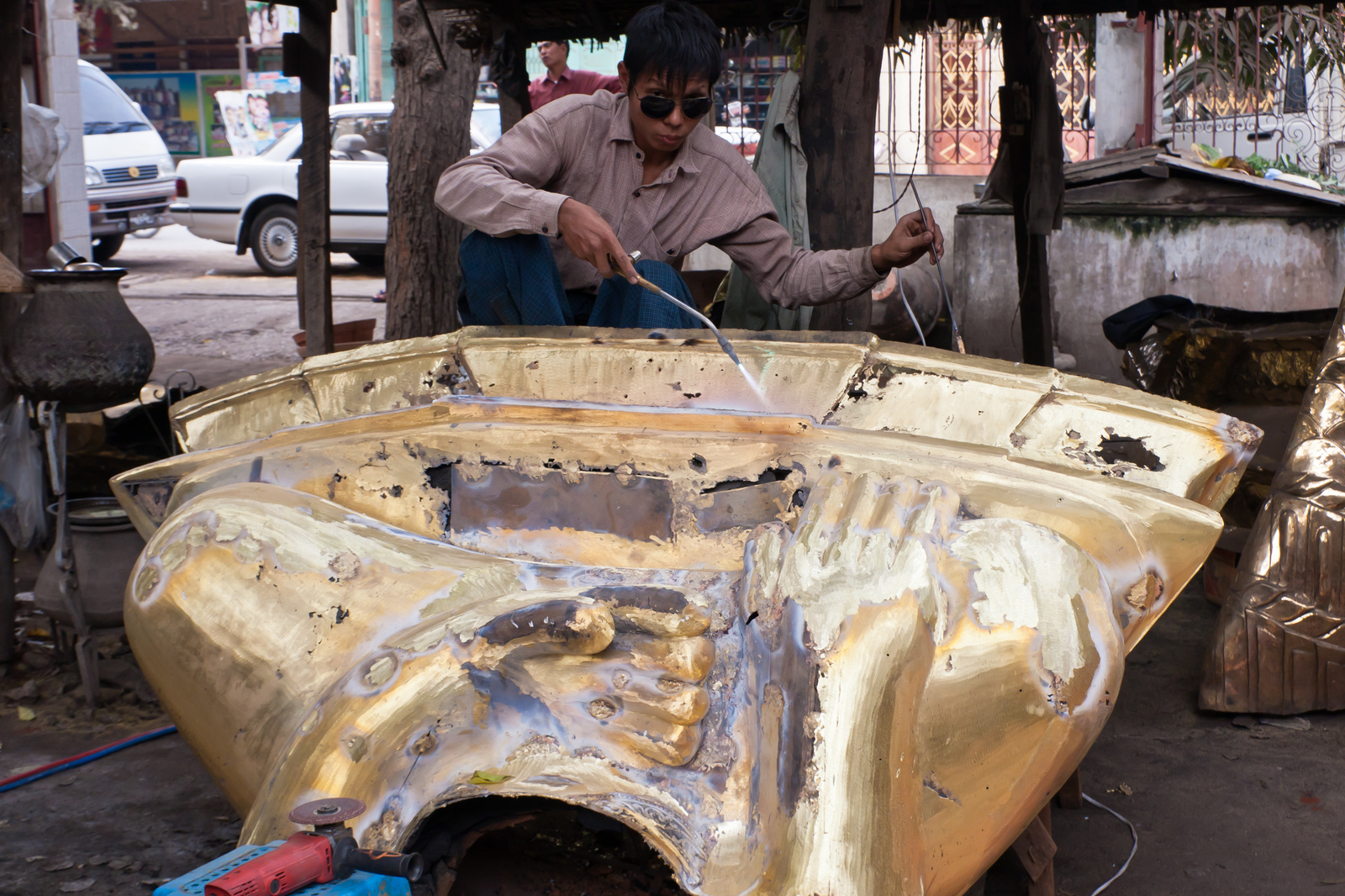 This is where Buddhas are born - My, Myanmar, Buddha, Mandalay, , Manufacturing, Longpost