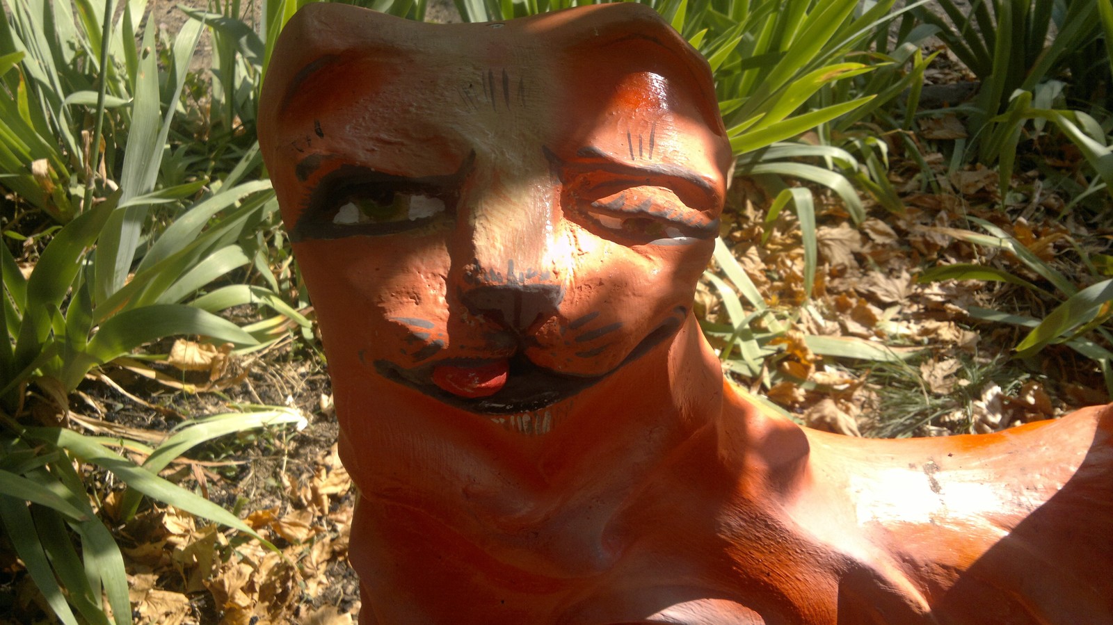 This is me when I try to look like a sexy redhead cat - My, Sevastopol, cat, Sculpture, Blood from the eyes