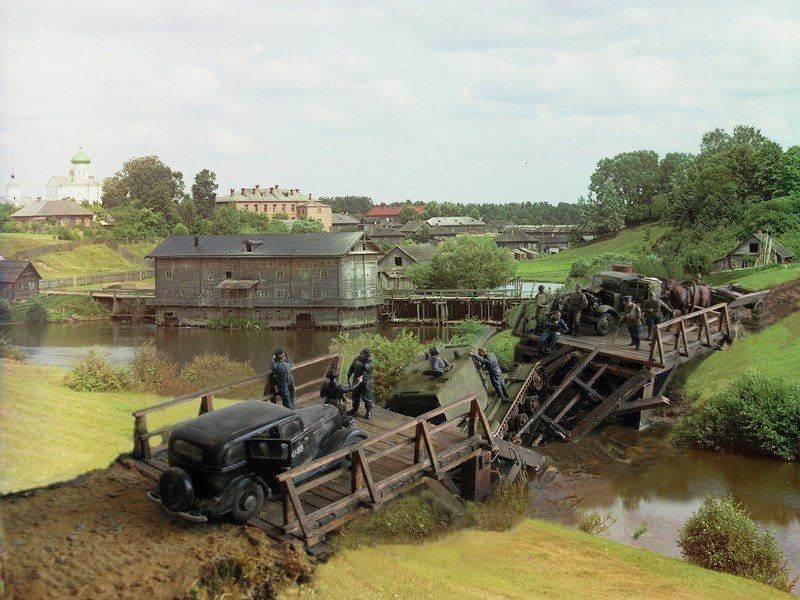 Didn't calculate - Modeling, The Great Patriotic War, Longpost, Diorama