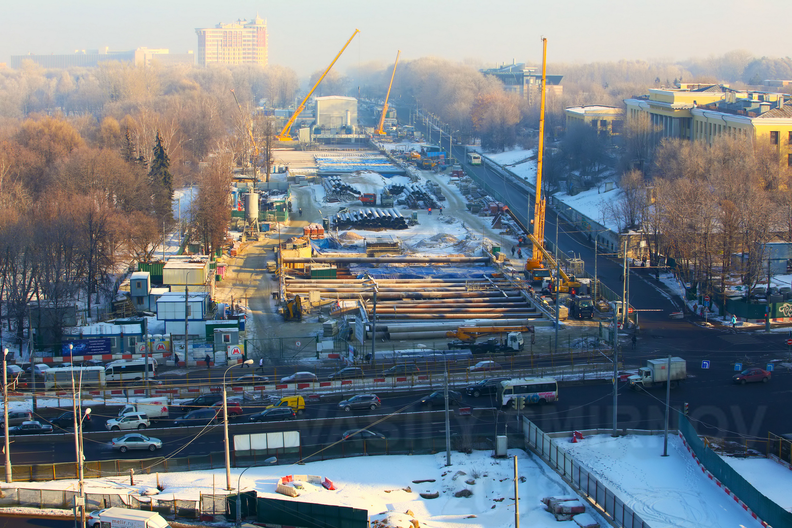 Строительство станции метро Ломоносовский пр-т (Москва) - Моё, Метро, Ломоносовский проспект, Строительство, Длиннопост