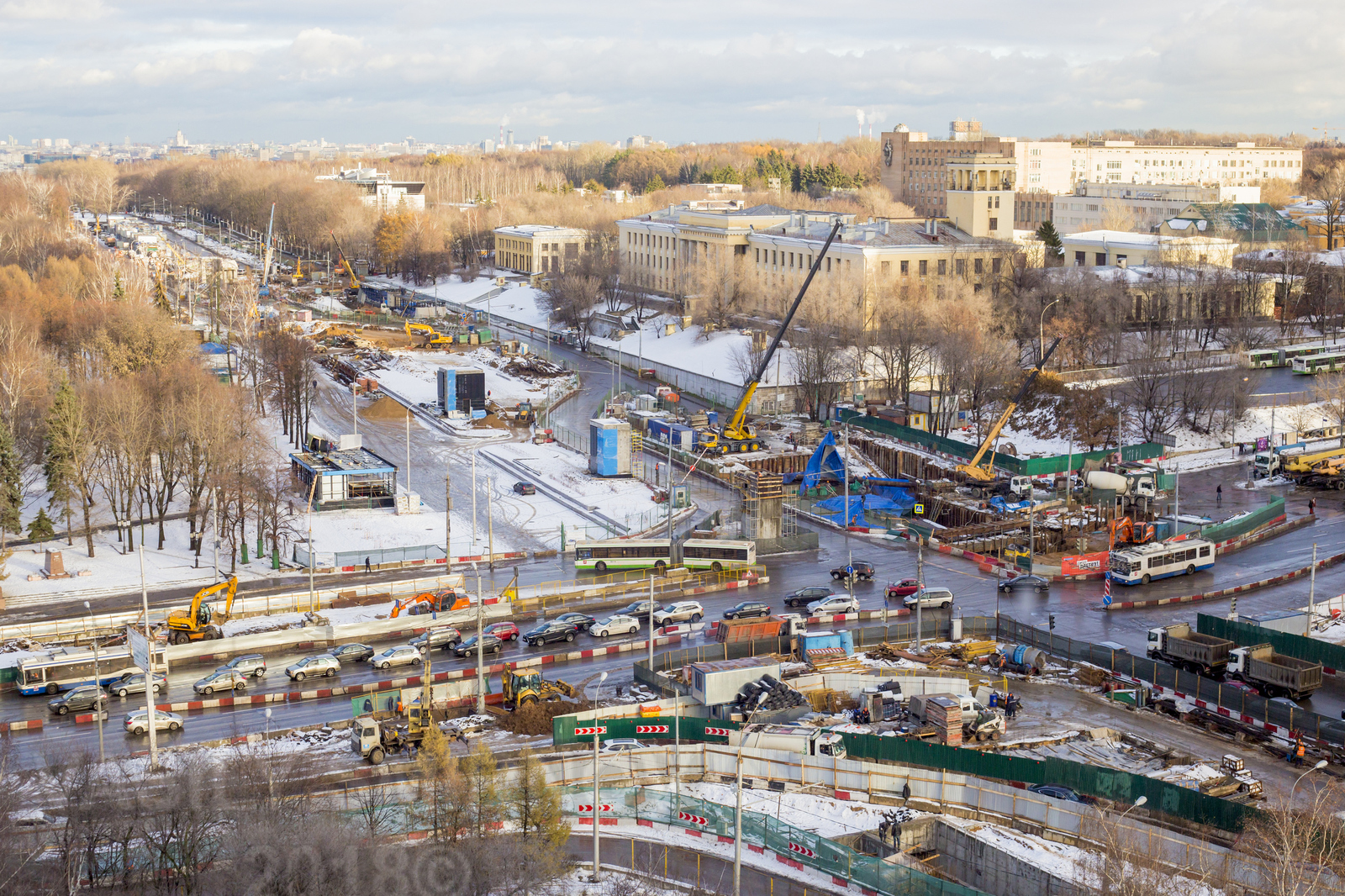 Строительство станции метро Ломоносовский пр-т (Москва) - Моё, Метро, Ломоносовский проспект, Строительство, Длиннопост