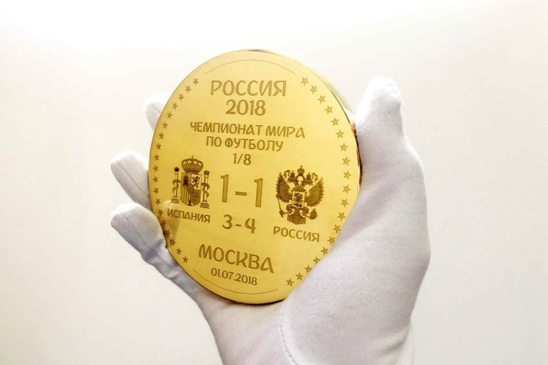 Akinfeev's penalty shot was depicted on the gold medal. It will be handed over to the national team as a talisman! - A. A. Akinfeev, gold medal, Igor Akinfeev