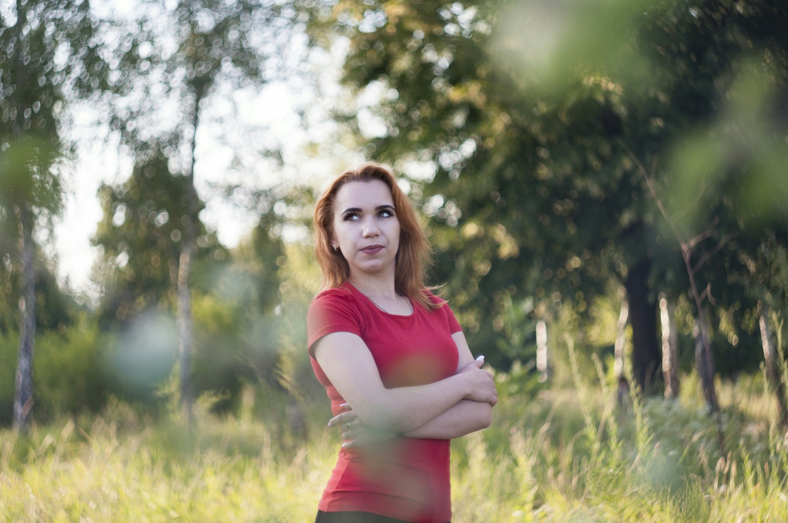 Soviet optics - My, Helios, Redheads, Photographer, The photo, Forest