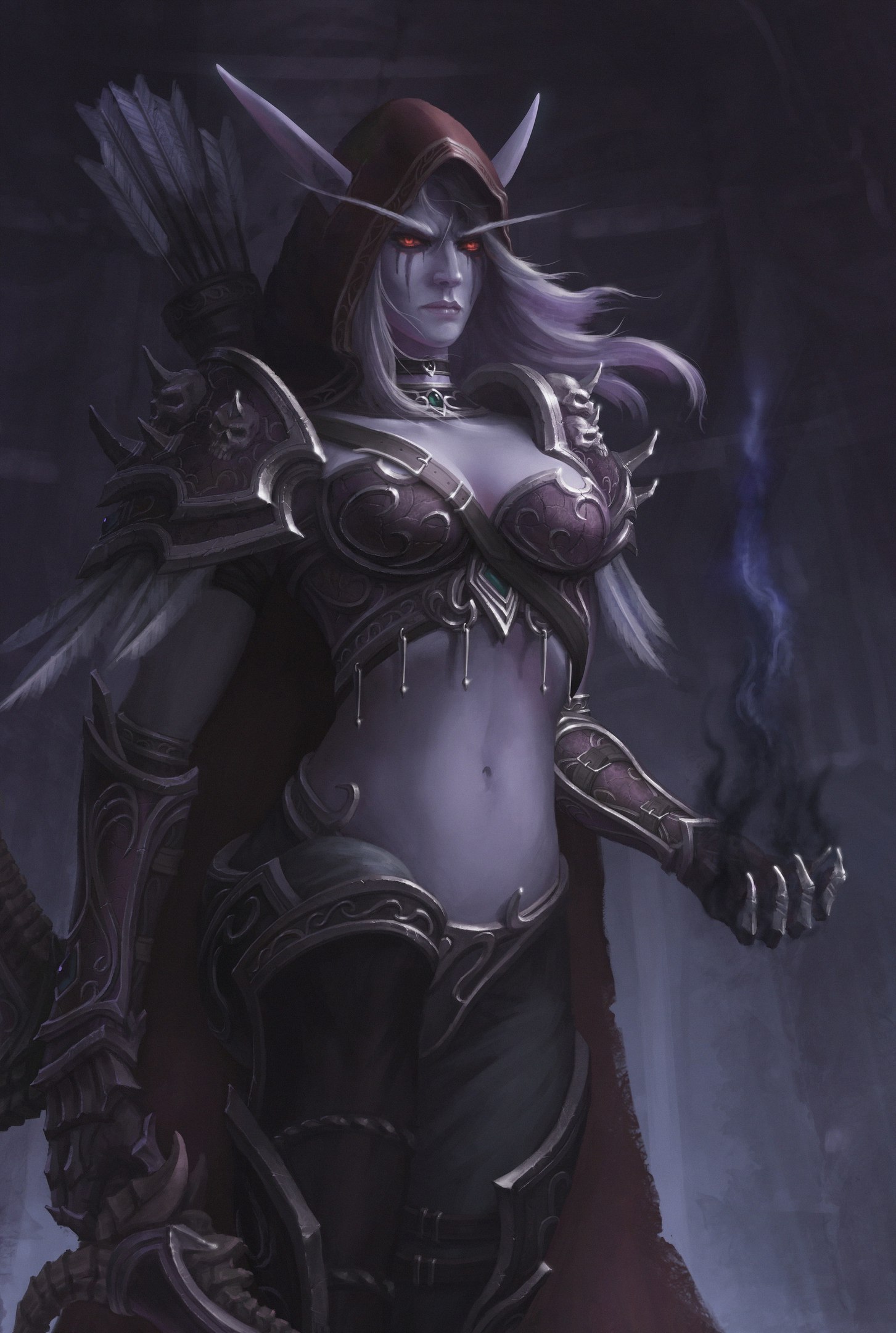 Fan art of Sylvanas by Earl Lan. - Wow, Warcraft, World of warcraft, Blizzard, Sylvanas Windrunner, Creation