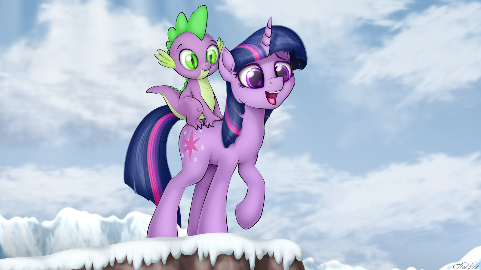 Do my best today! - My little pony, PonyArt, Twilight sparkle, Spike