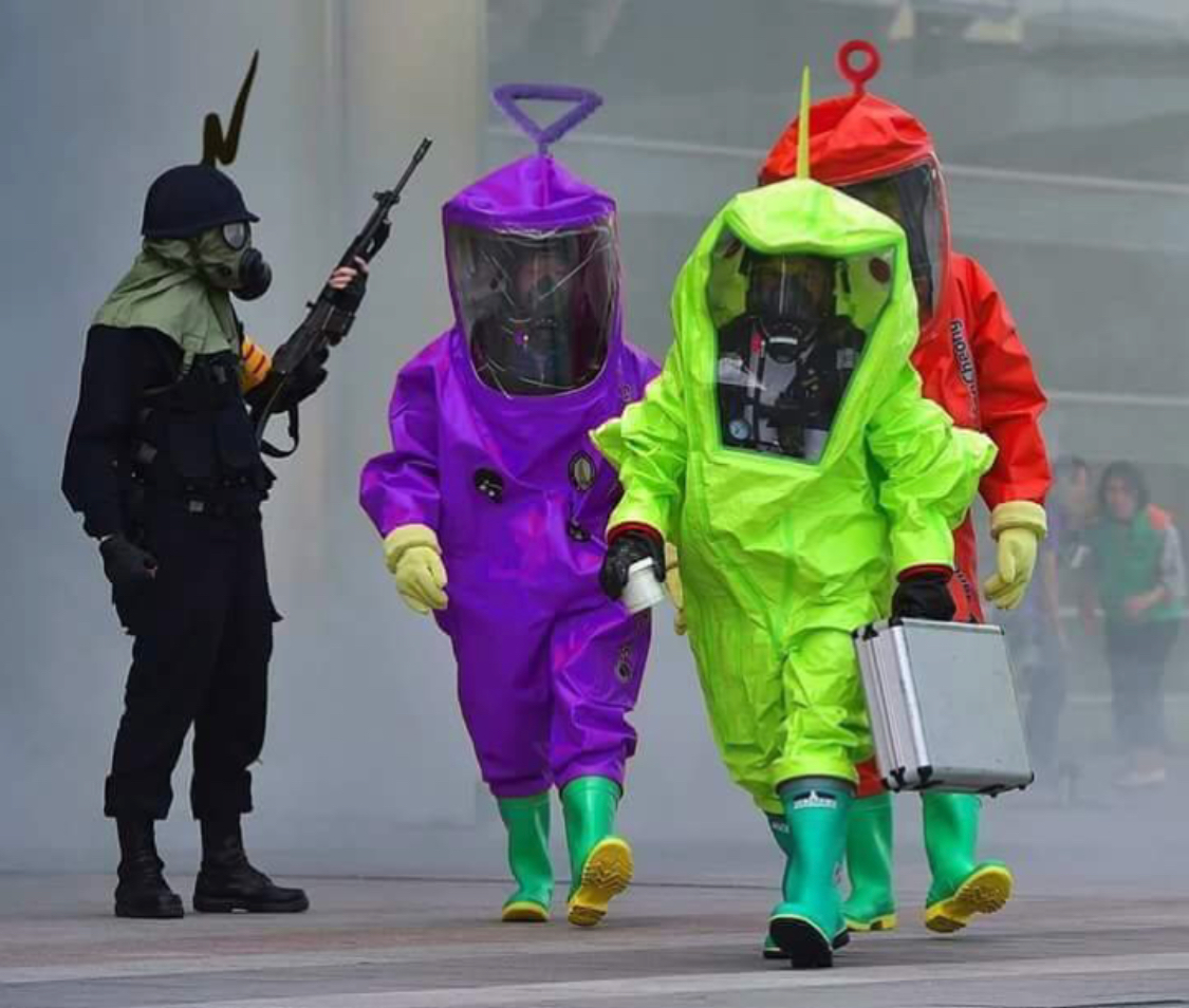 New Teletubbies - Teletubbies, Great Britain, Chemical protection, Reddit, Honestly stolen