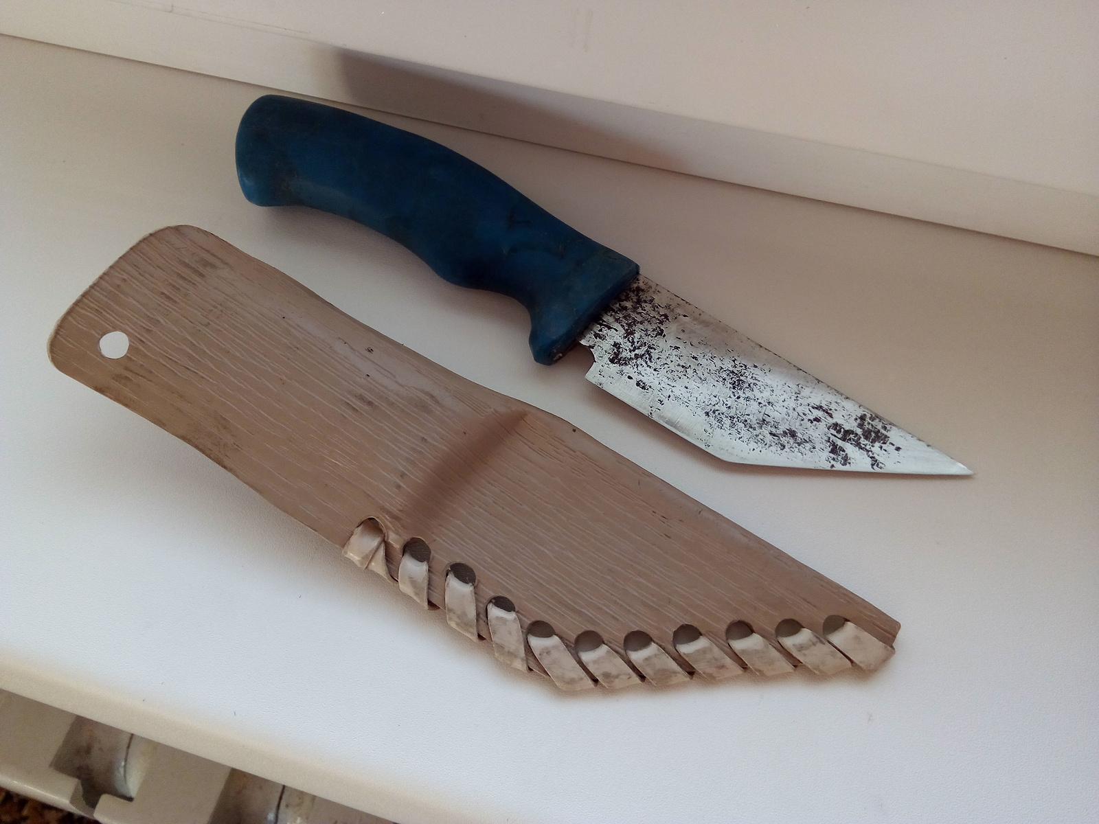 Construction knife from improvised means - My, Knife, Hobby, Homemade, Longpost