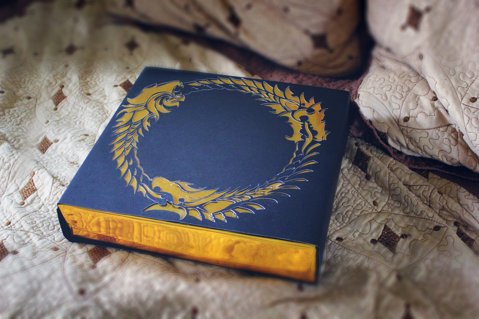 Clock/The Elder Scrolls Online - My, Needlework with process, Handmade, Longpost, Clock, Ouroboros, The Elder Scrolls Online